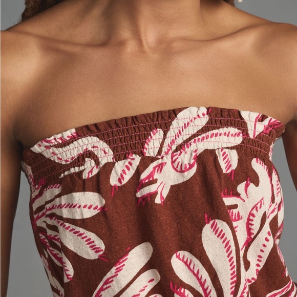 Anthro strapless smocked bubble top - Picture 3 of 6